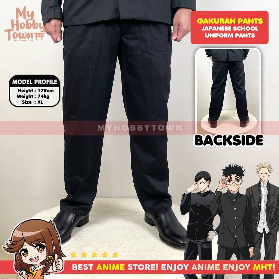 Celana Gakuran Anime Seragam Sekolah Jepang Japanese School Uniform Okarun Oreki Houtarou Sakamoto B
