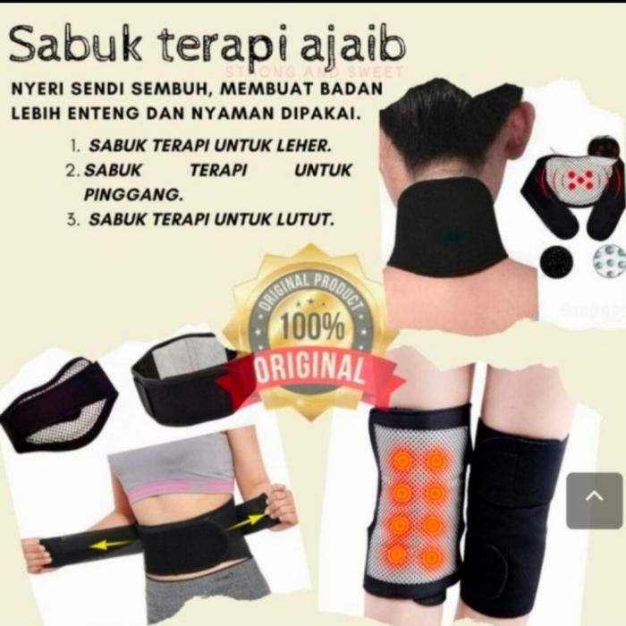 sabuk terapi magnetic pinggang, leher dan lutut/terapi korset