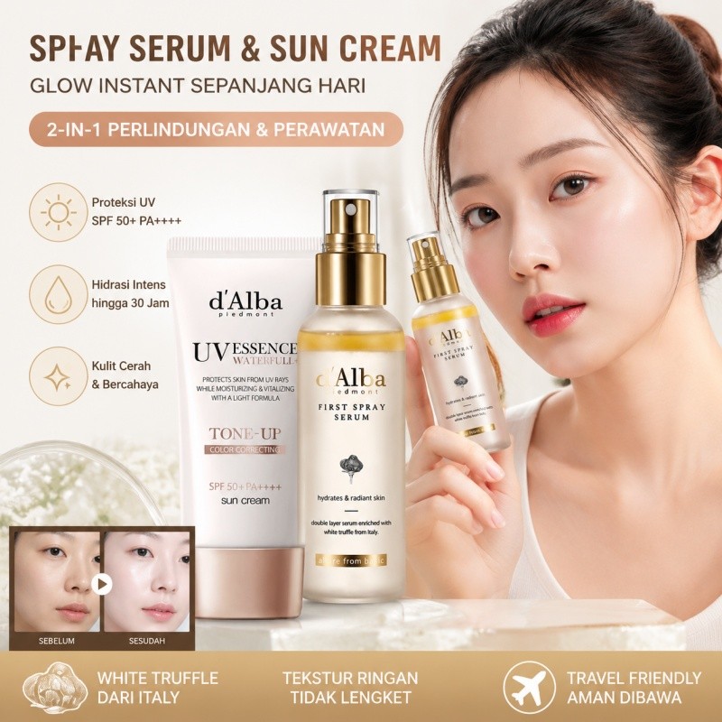 D'Alba First Spray Serum 100ml / White Truffle Moisturizing Essence / Alba Serum Spray / d Alba Spra
