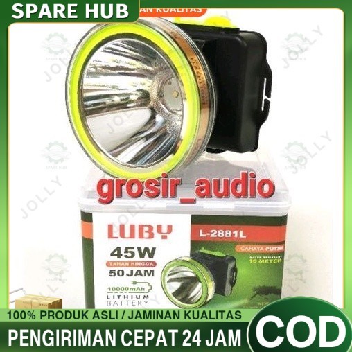 SENTER KEPALA LUBY L2881L 45W ,SENTER KEPALA LUBY L2881K ,SENTER HEAD LUBY 2881 ,LUBY 2881 ORIGINAL