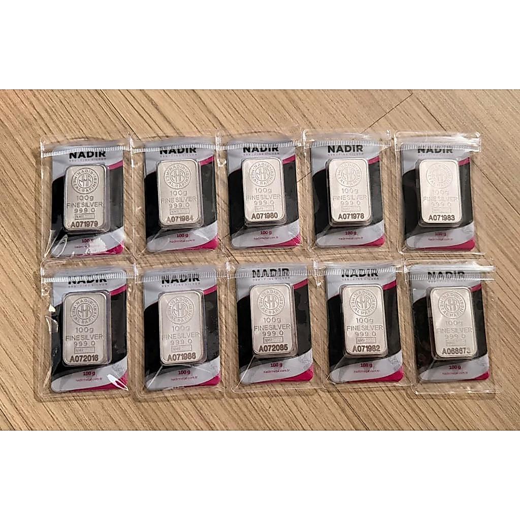Silver Nadir 100 Gr | Nadir Silver Bar 100gr Pres