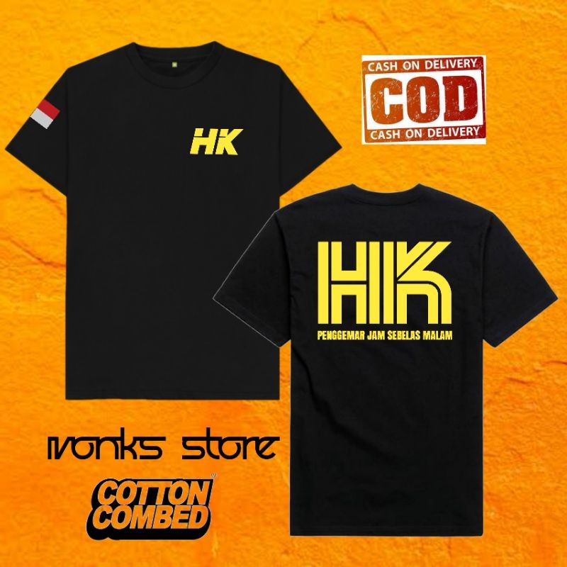 Kaos Togel Hk Hongkong Combed 30s Katun Adem