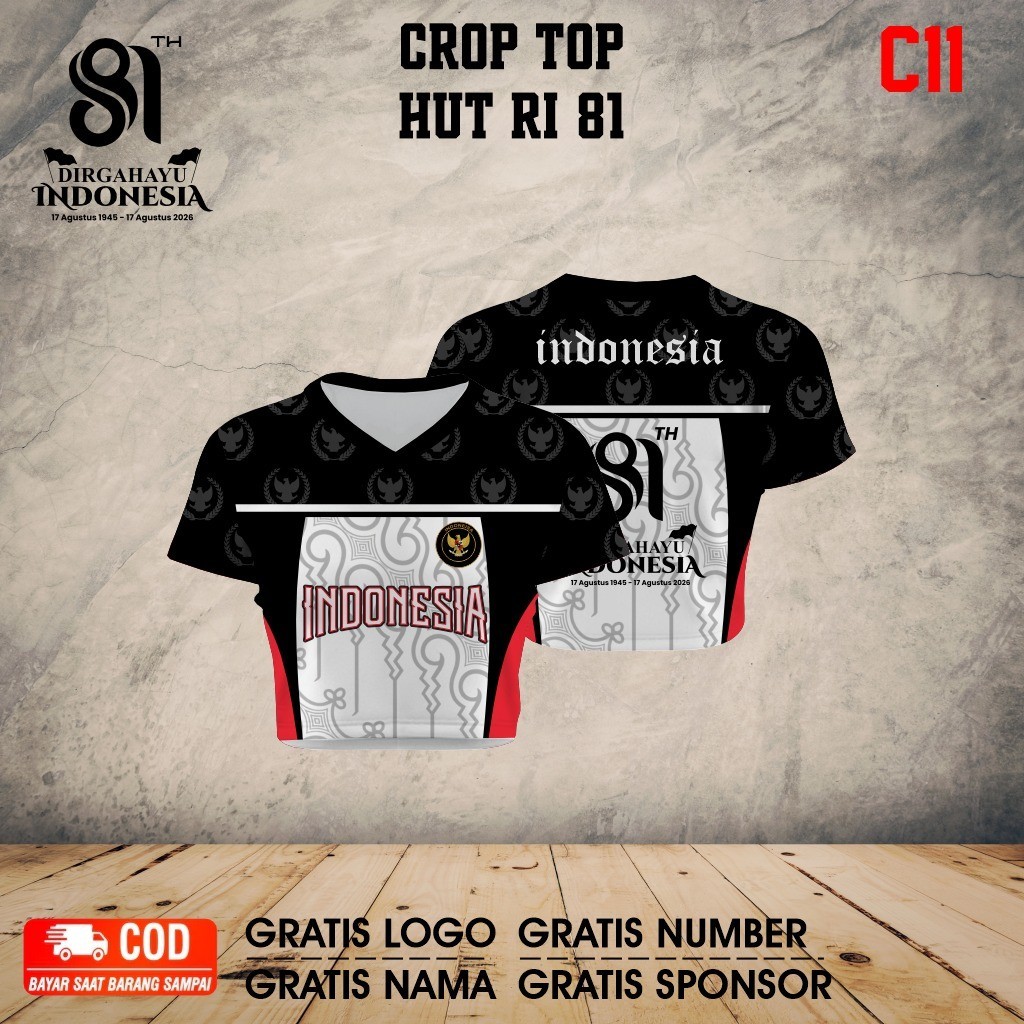 Arena Jersey - Jersey crop top wanita dewasa premium