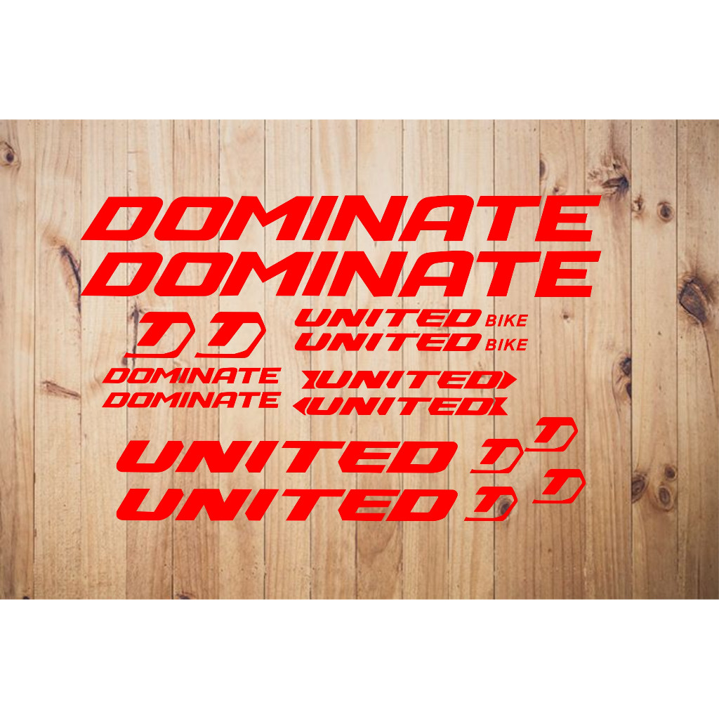 stiker sepeda united dominate cutting