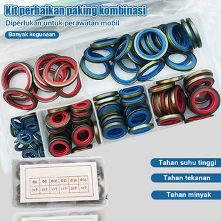 Cop Head Seal Baut Karet Set Karet Ring Universal 100Pcs Seal Ring Baut