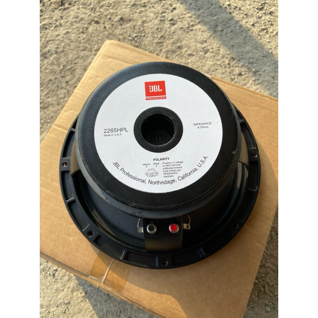 speaker komponen JBL 10inch 2265HPL VC 2.5 500 Watts subwoofer bass padat low mid nendang original  