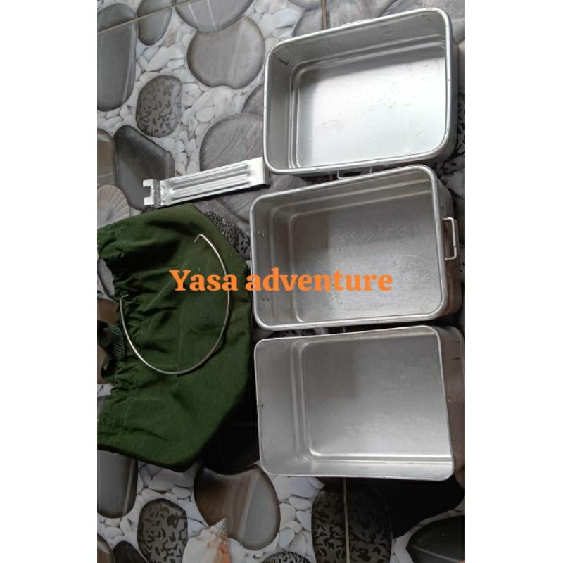 SALENESTING TNI/AKP*L SECOND MISTING TNI COOKING SET ALAT MASAK PORTABLETERMURAH