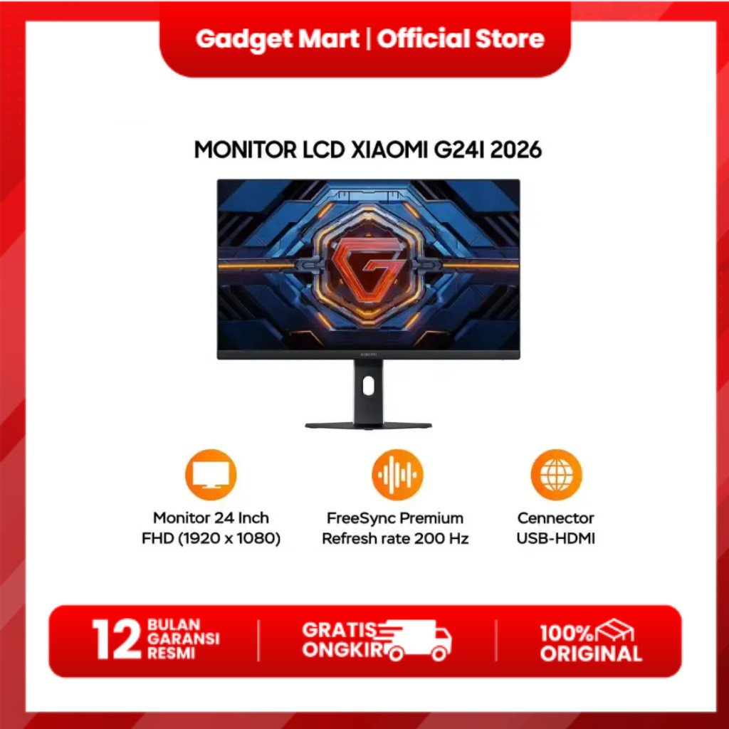 XIAOMI GAMING MONITOR G24I 2026 - Garansi Resmi