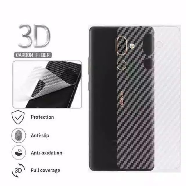 [ ASUS ROG PHONE 1 / 2 / 3 / 5 / 5S ] Skin Carbon Clear Carbon Skin Back Anti Jamur Casing Belakang 