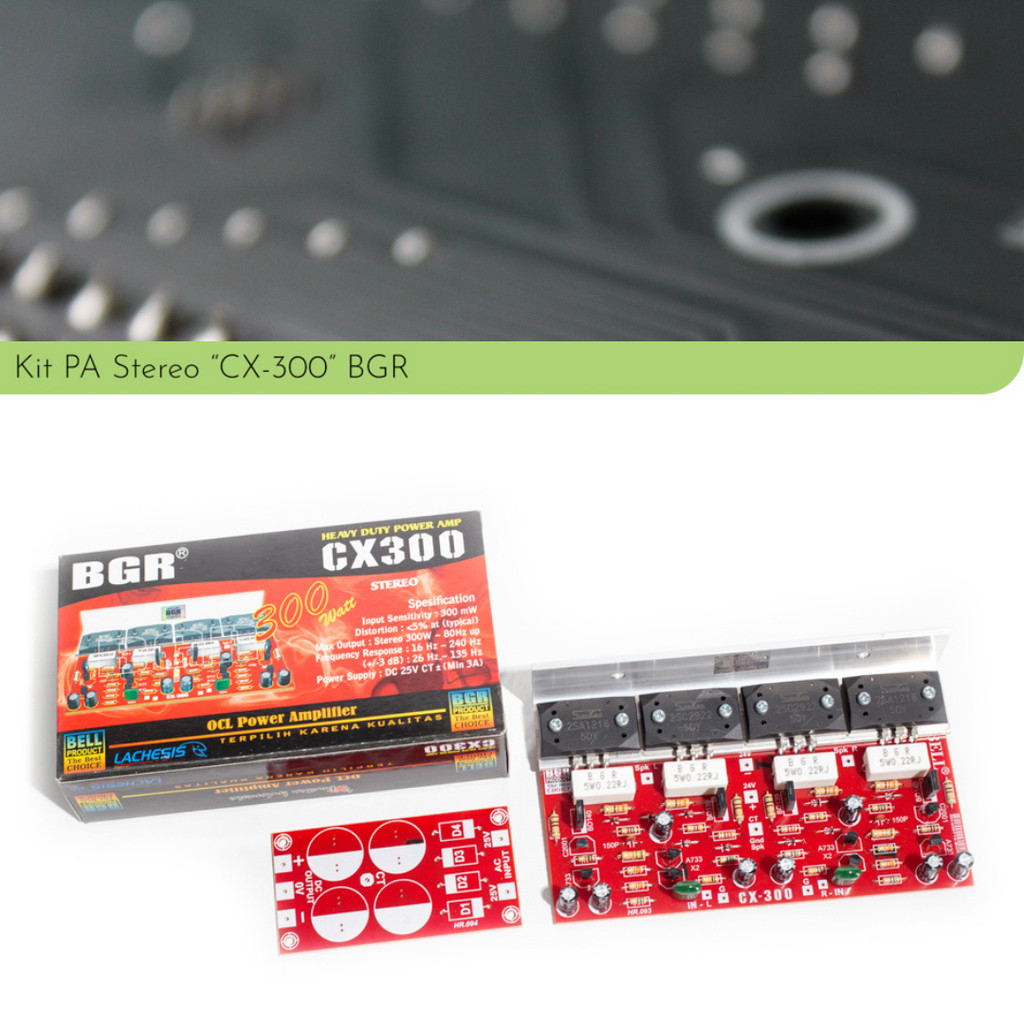 Kit Rakitan Power Stereo 300w 300 watt CX-300 by BGR BELL