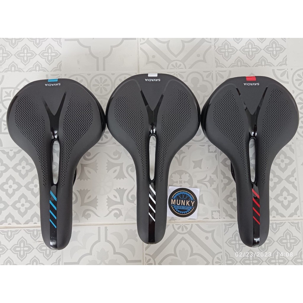 Foto Sadel Saddle jok hollow tempat duduk Gel cushion sepeda gowes Velo MTB seli RB