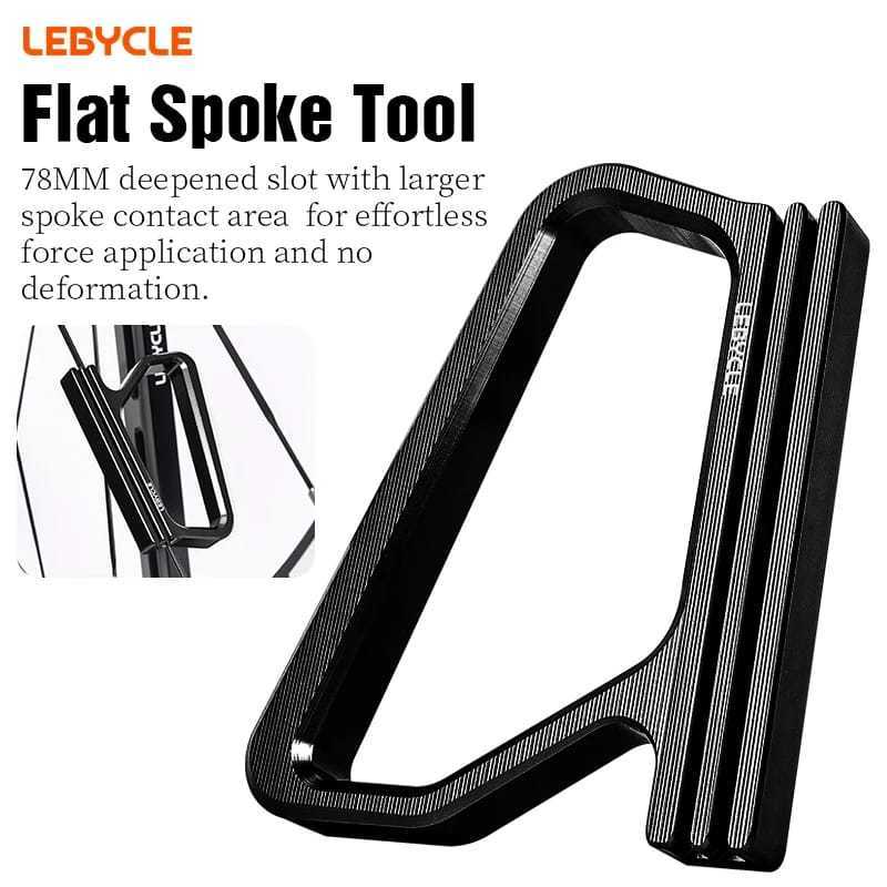Foto Lebycle Alat Kunci Ruji Stel Jari jari Sepeda Road Bike RB Spoke Wrench Flat Aero Spoke Tools 0.8/0.9/1/1.1/1.2/1.3mm