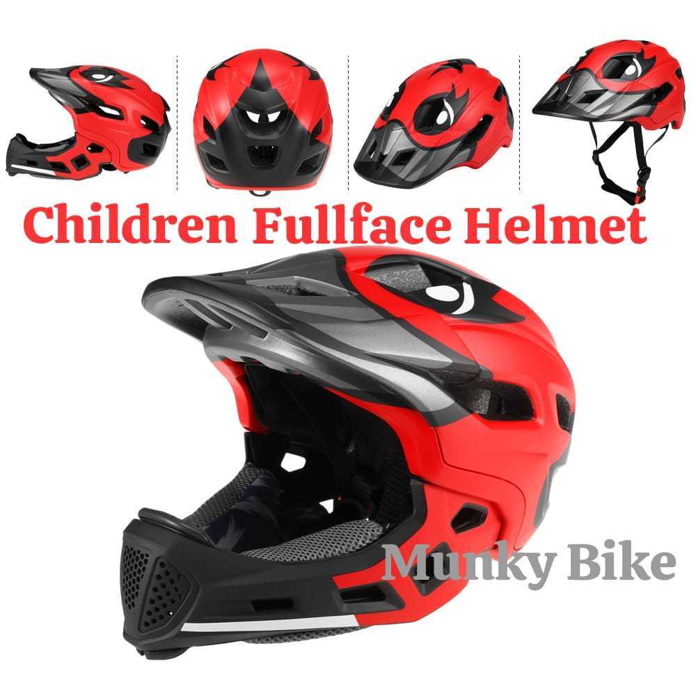 Foto Helm Sepeda Anak Children Fullface Kids Modullar 2 in 1 Helmet Full Face for Pushbike BMX Balance Bike