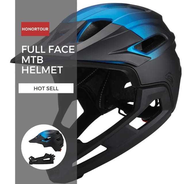 Foto Helm Sepeda Fullface Enduro Downhill Modullar 2 in 1 Helmet Full Face