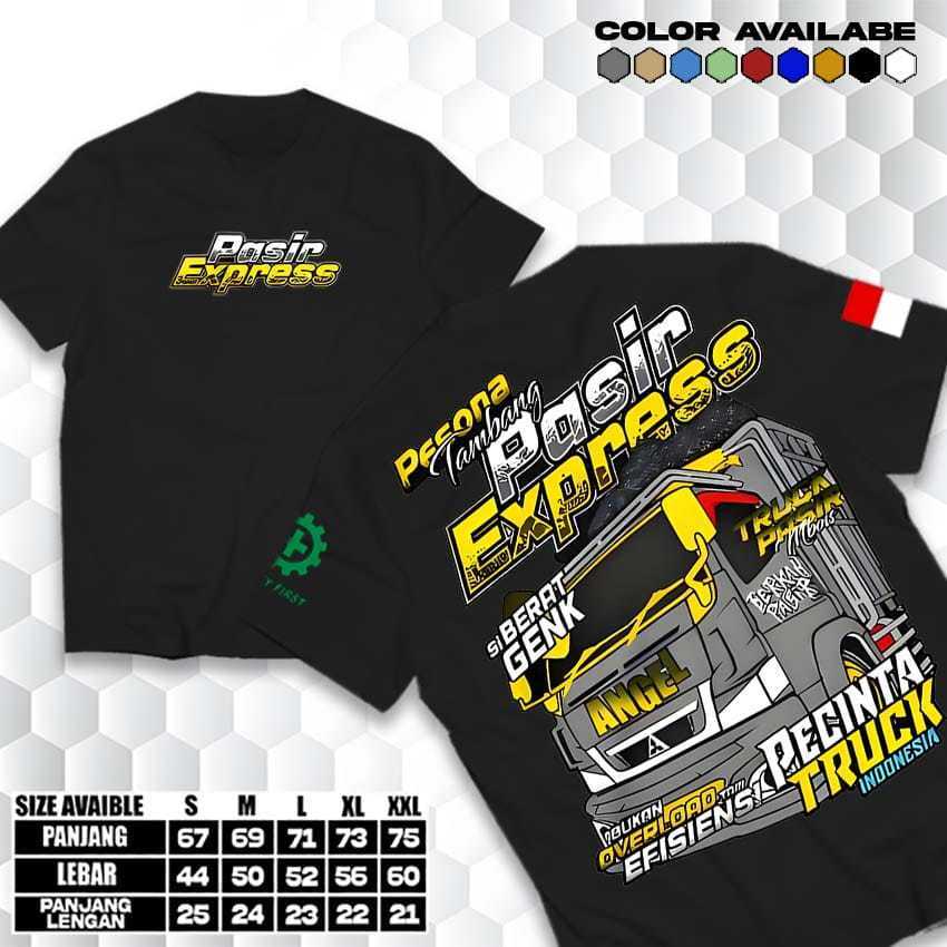 NolabelFashion - Kaos Truk Pesona Tambang Pasir Express | Baju Distro Komunitas Pecinta Truck Indone