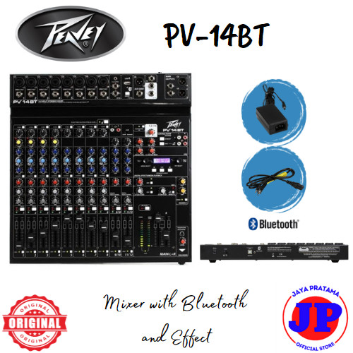 Grosir Peavey PV14BT Mixer with Bluetooth & Effect Original PV-14 BT