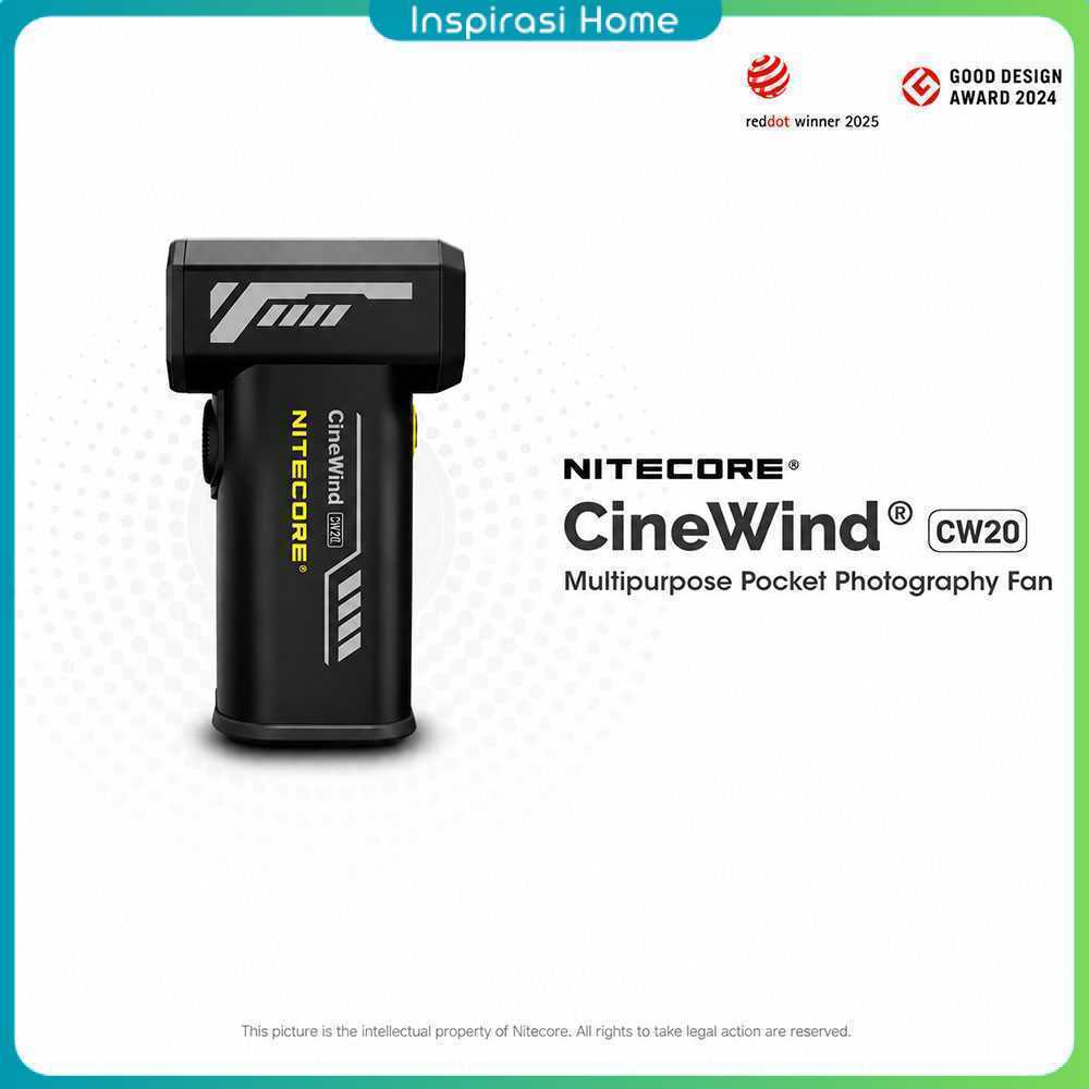 NITECORE Kipas Angin Portable CineWind Photography Fan 98000RPM 100W - CW20