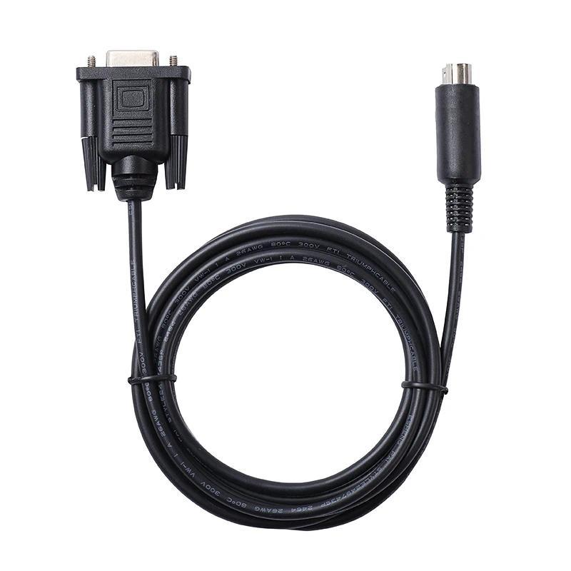 Custom Pinout D-sub 9 Pin DB9 Female to Mini Din 6 Pin RS232 Serial Communication Cable