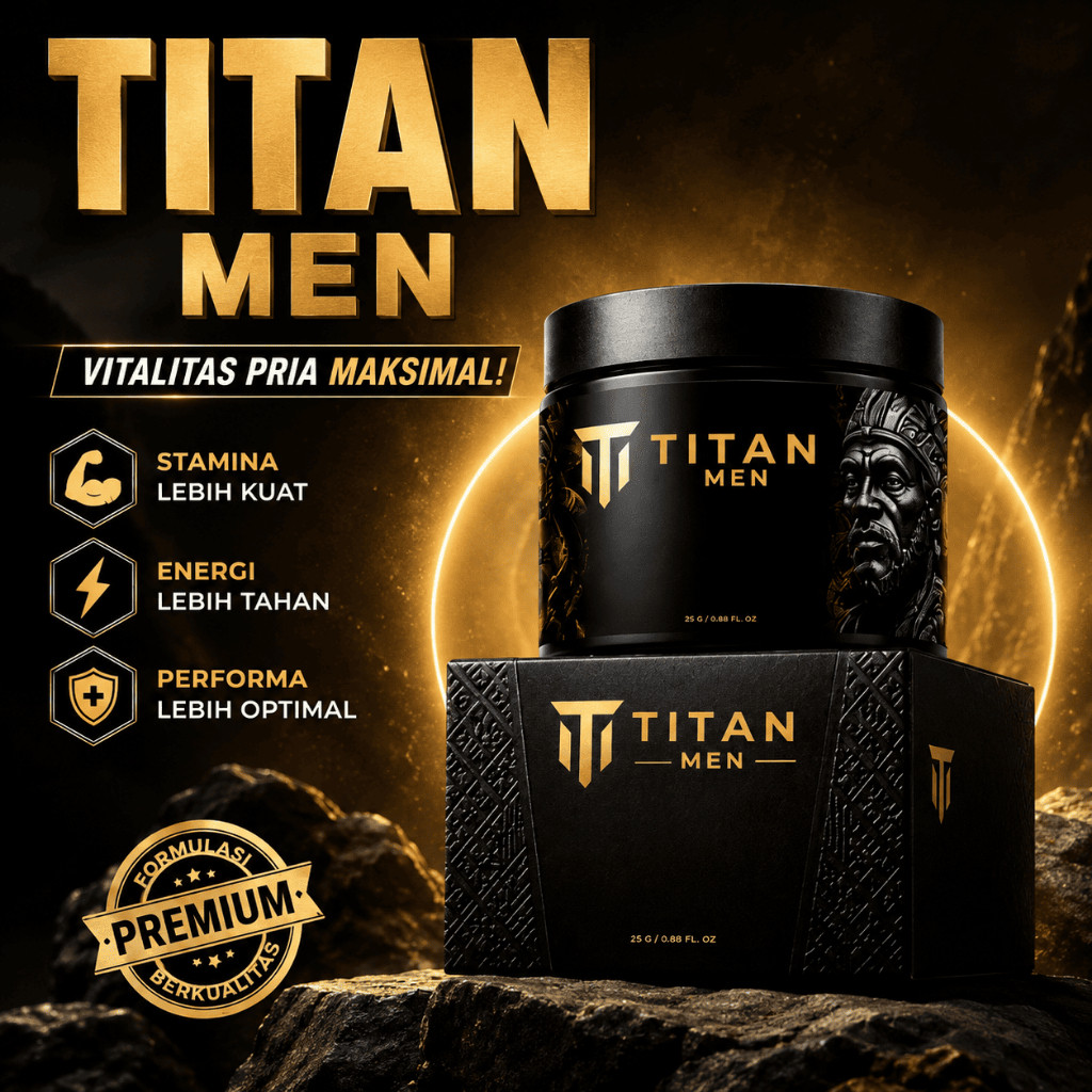 [PROMO] TITAN MEN Suplemen Pria | Penunjang Stamina & Vitalitas Pria | Suplemen Energi Pria Premium