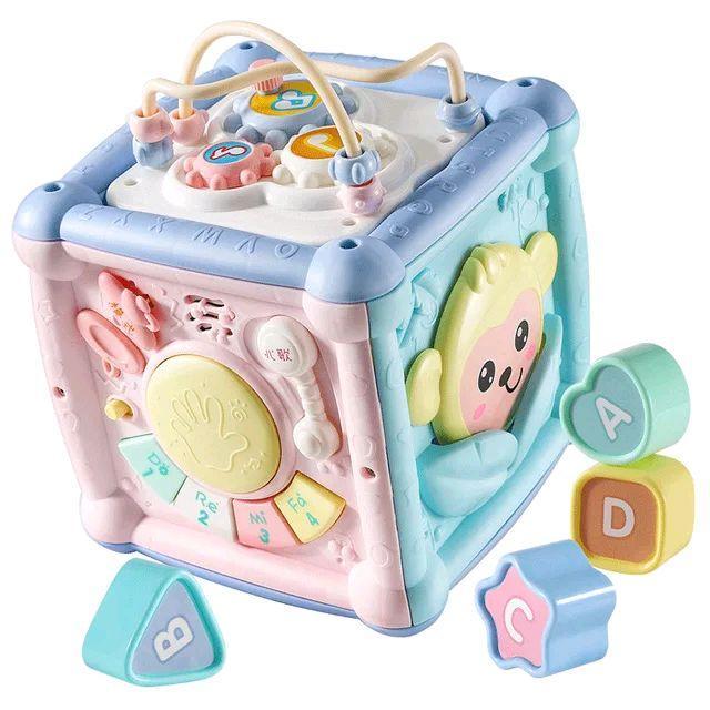 Mainan Kubus Musik Edukasi Anak Montessori Bayi Kado Puzzle Balita Piano Baby Toys Music Crocodile G