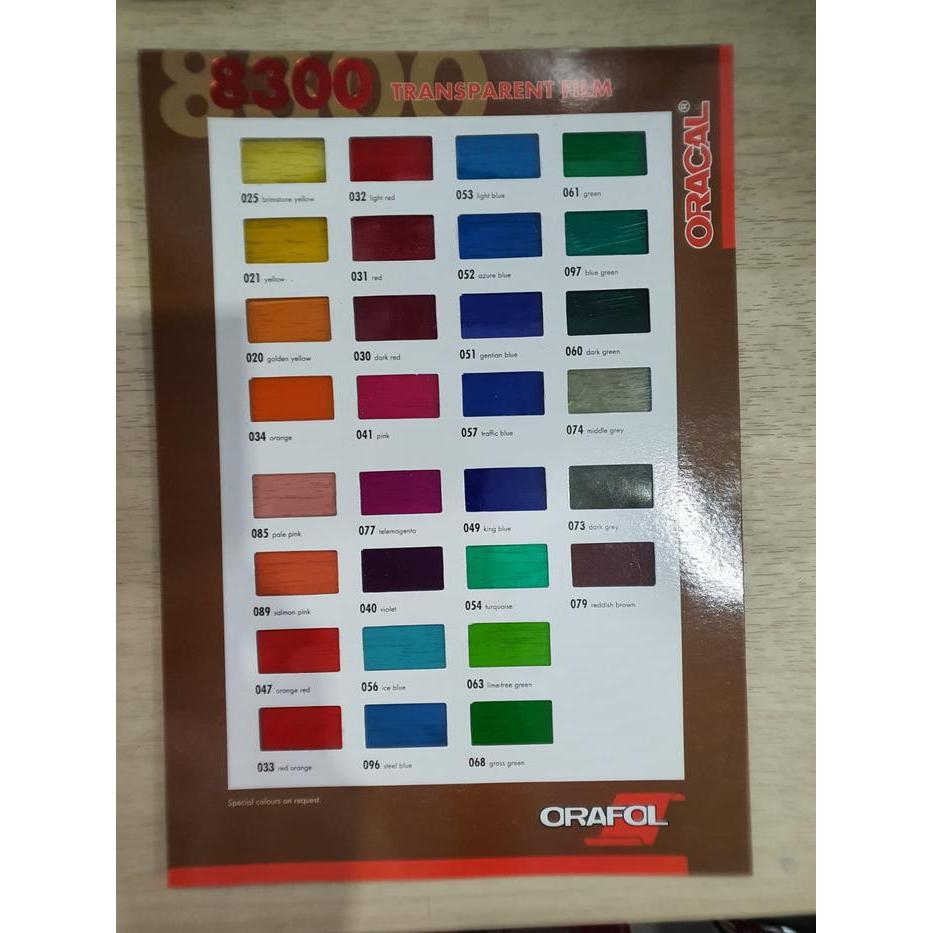 Katalog Oracal 8300 dan 8500 ( 1pcs) - 8300