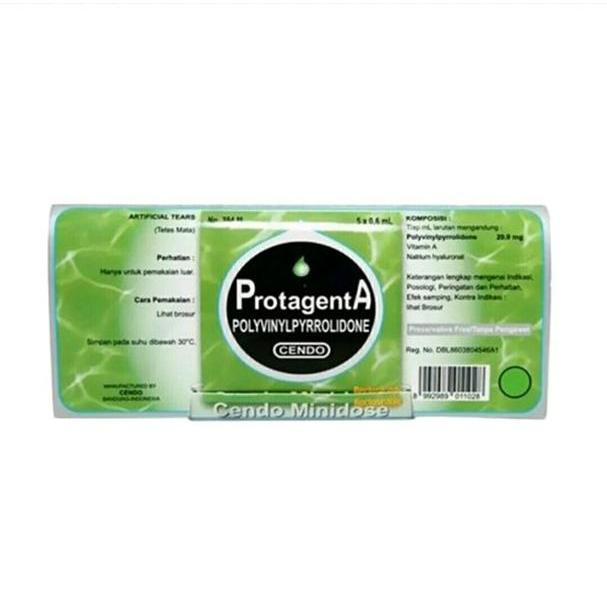 [Ready] Cendo Protagenta MD Mini Dose Obat Tetes Mata 1 Catch Cover Isi 5 Botol @ 0.6 ml Original Ce