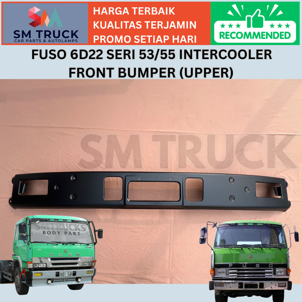 (ATAS) UPPER BUMPER BEMPER PALANG DEPAN FUSO 6D22 INTERCOOLER ATAS UPPER SERI 53 SERI 55 8DC BUILTUP