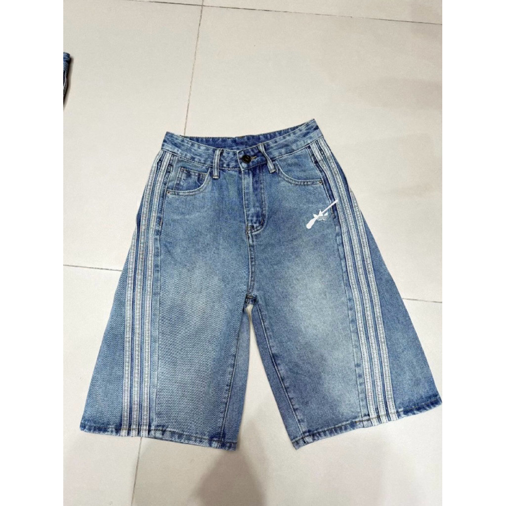 CN696 - Celana Denim Jeans YB-333 Highwaist Cullote Wanita