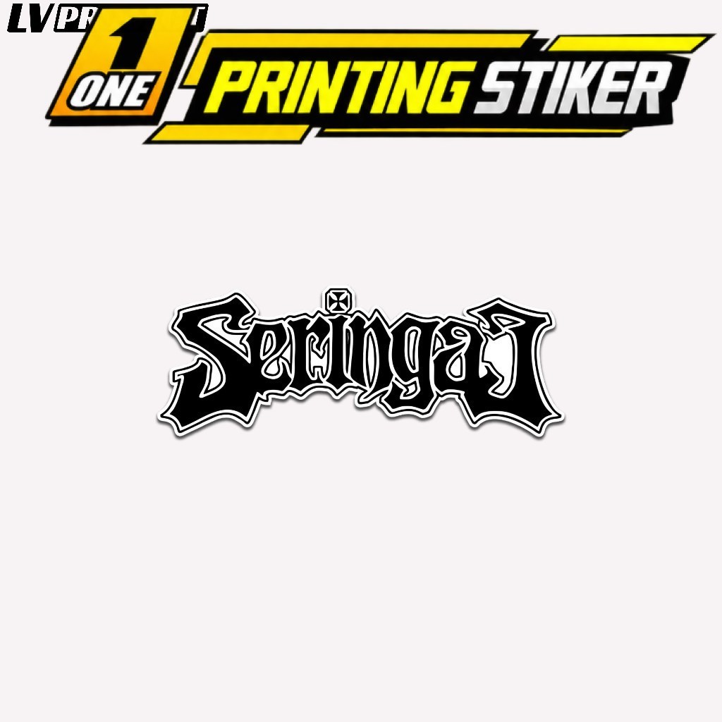 Stiker Logo Band Seringai Sticker Logo Black Metal Helm Motor Tumbler Laptop HP