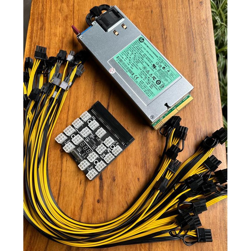 POWER SUPPLY Mining Crypto dps 1200 berikut breakout  17 SLOT