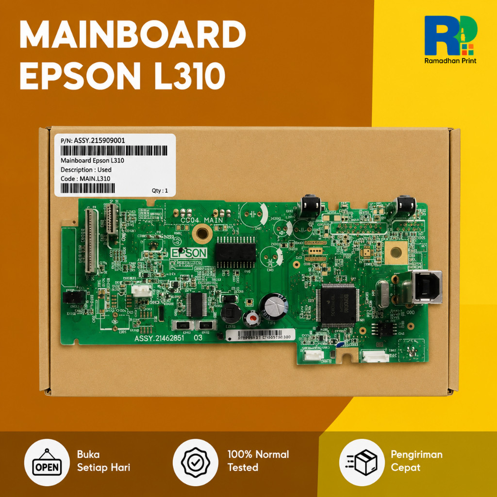 Mainboard Motherboard Printer Epson L310 Used Mainboard Epson L310 Logic board L310 Cabutan