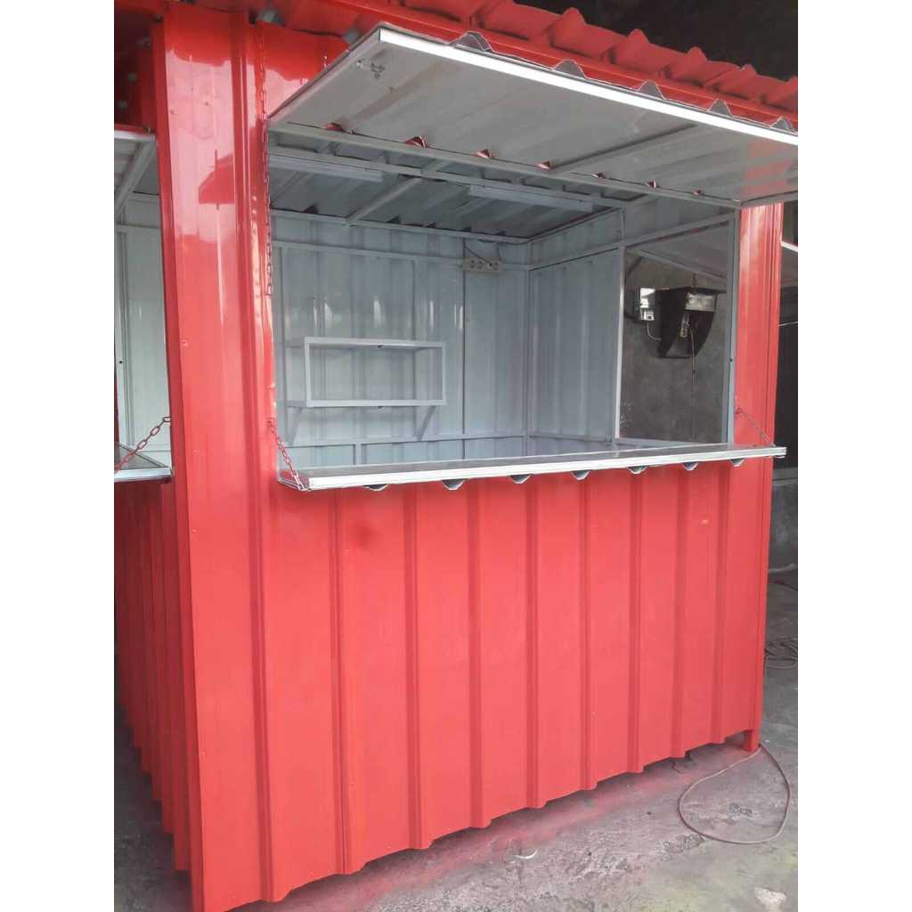 both semi kontainer & gerobak jualan
