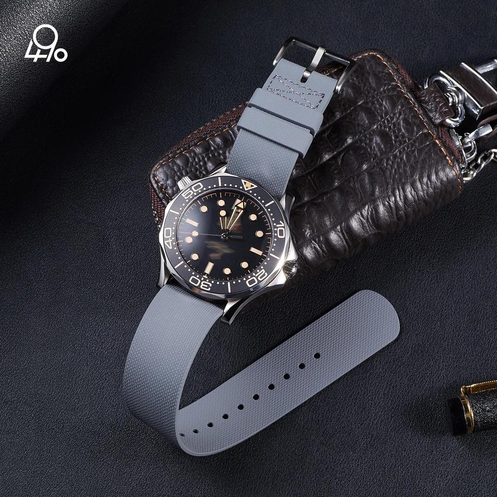 Super Soft  Rubber Fluororubber Watch Strap 20mm 21mm 22mm Waterproof FKM Belt Watch Band for Tudor 