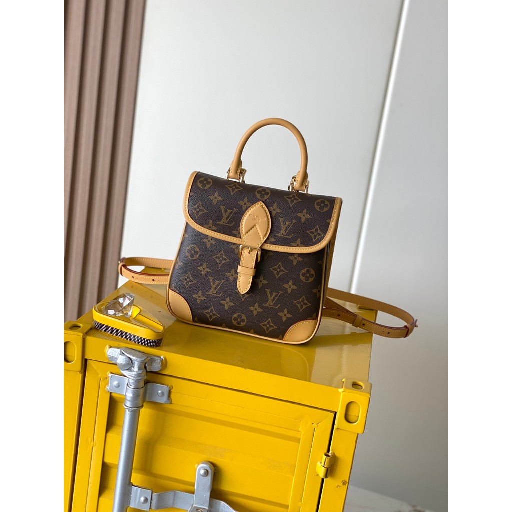 [ Pre-Order ] LV M29766 Diane Backpack PM, Classic Monogram Top‑handle & Crossbody Women's Backpack