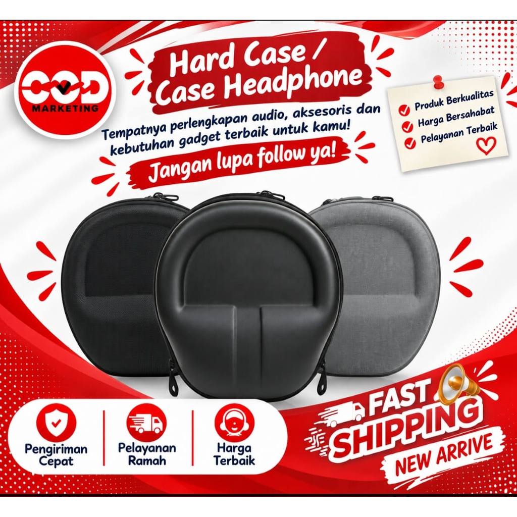 Hard Case / Tas Headphone Sennheiser - HD350BT - HD450BT - HD300 - HD400S - HD 350BT - HD 450BT - HD