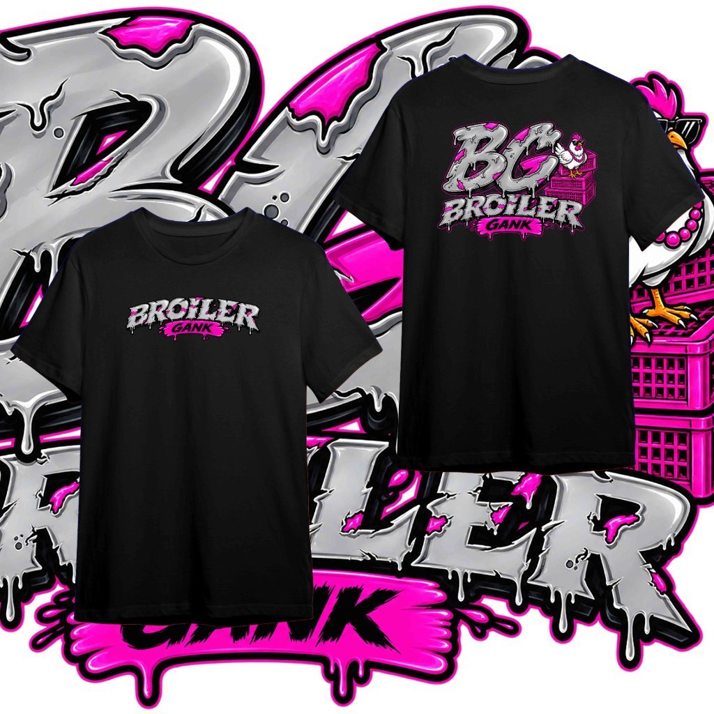 Kaos Broiler Gank Baju Peternak Ayam Broiler Kaos Distro Dewasa Unisex Pria Wanita
