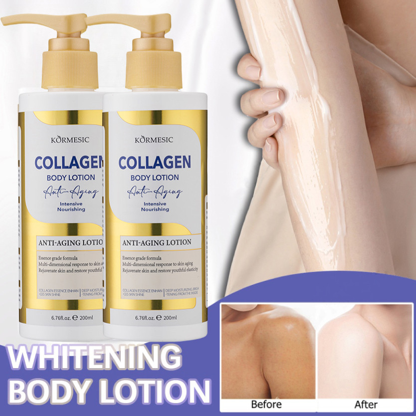 KORMESIC COLLAGEN Whitening Collagen Body Lotion Pemutih Badan Permanen Bpom Whitening Body Skin Car