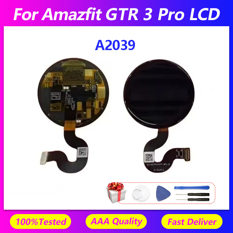 For Amazfit GTR 3 Pro watch LCD screen A2039 screen assembly touch screen LCD display inner and oute