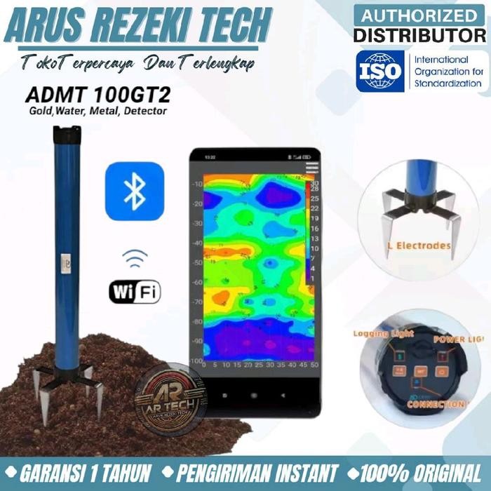 Alat Deteksi Air Mineral Emas Kebocoran Bendungan Admt 100gt2 Gold Water Metal Detector ADMT 100GT2