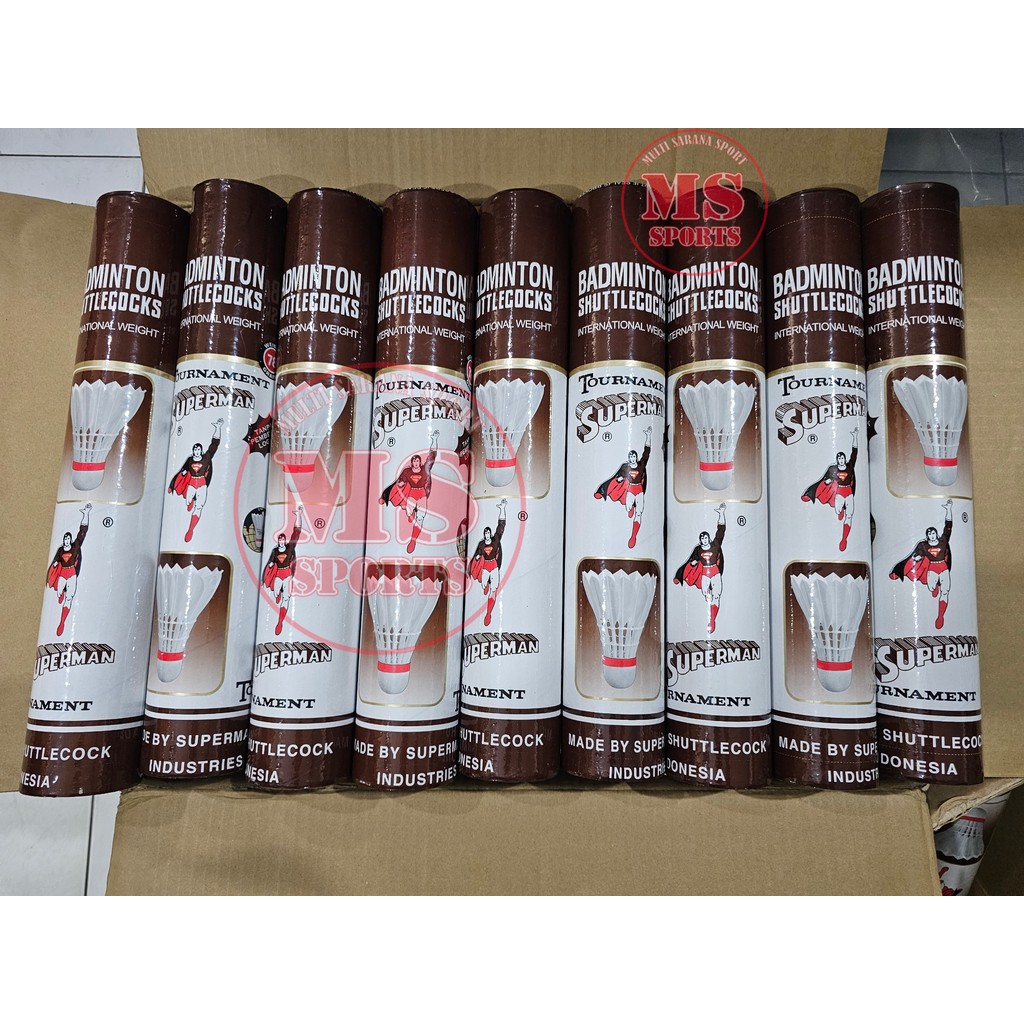 Shuttlecock Superman Coklat / Cock Superman Coklat / Kok Superman Coklat 100% Original