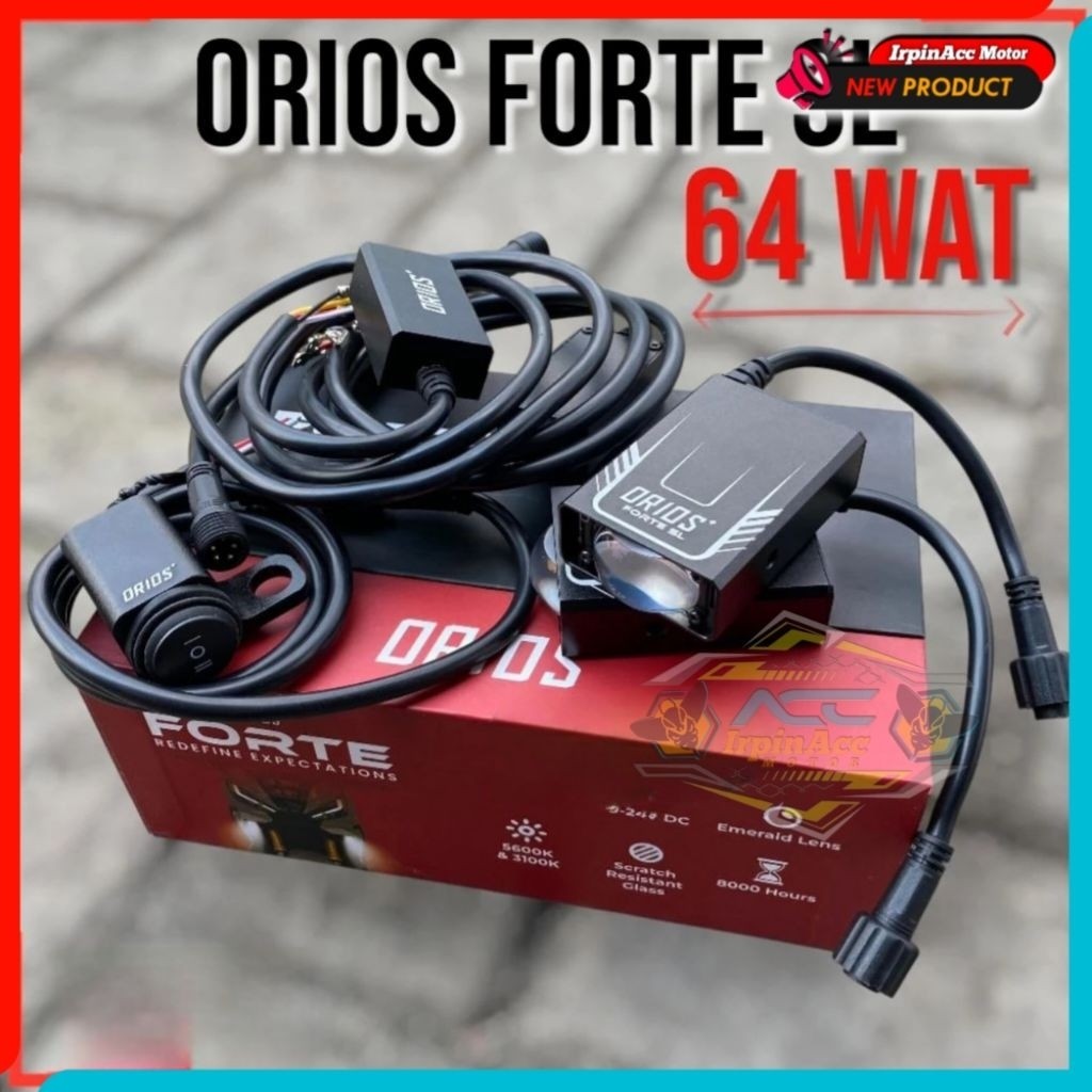 Lampu D2 laser ORIOS FORTE SL LAMPU TEMBAK LAMPU TAMBAHAN 64 WATT