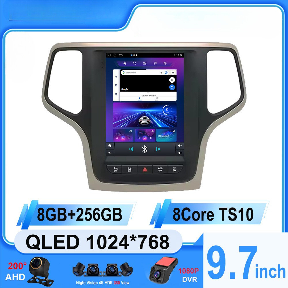 Android 15 9.7 Inch For Jeep Grand Cherokee 2014 - 2017 Car Radio Multimedia Video Player Navigation