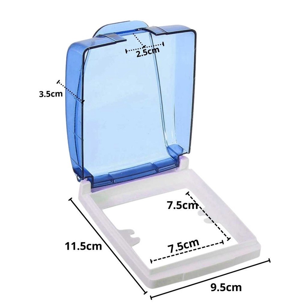 Cover Penutup Steker Colokan Listrik Pelindung Kabel Saklar Dinding Type 86 Pengaman - Indoor Outdoo