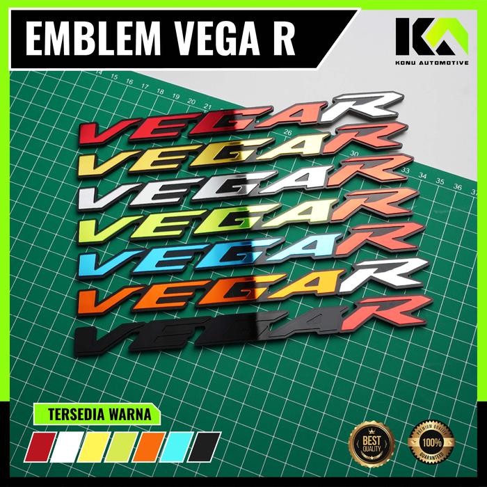 EMBLEM VEGA R STIKER VEGA R EMBLEM MOTOR TIMBUL STIKER MOTOR 3D