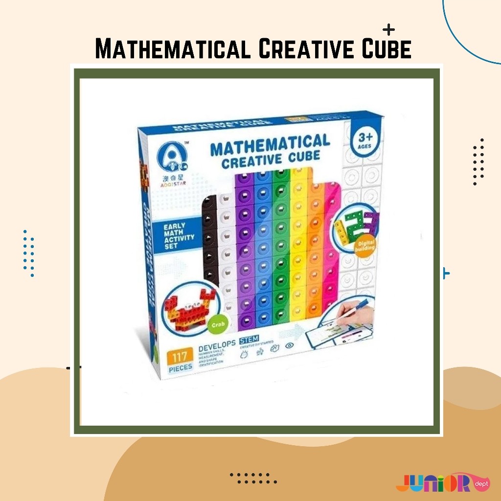 Math Link Cubes Thinking training set / pembelajaran matematika/ montessori / basic mat