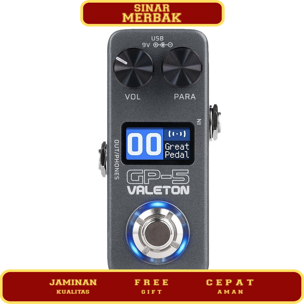 Valeton GP-5 GP5 Multi Effect Processor - Efek Gitar Digital