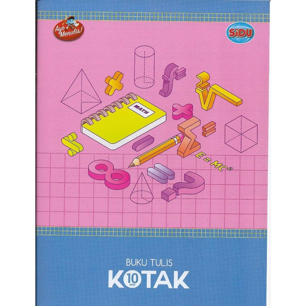 BUKU TULIS KOTAK MATEMATIKA 10MM - SIDU - TOKO BUKU   SURABAYA