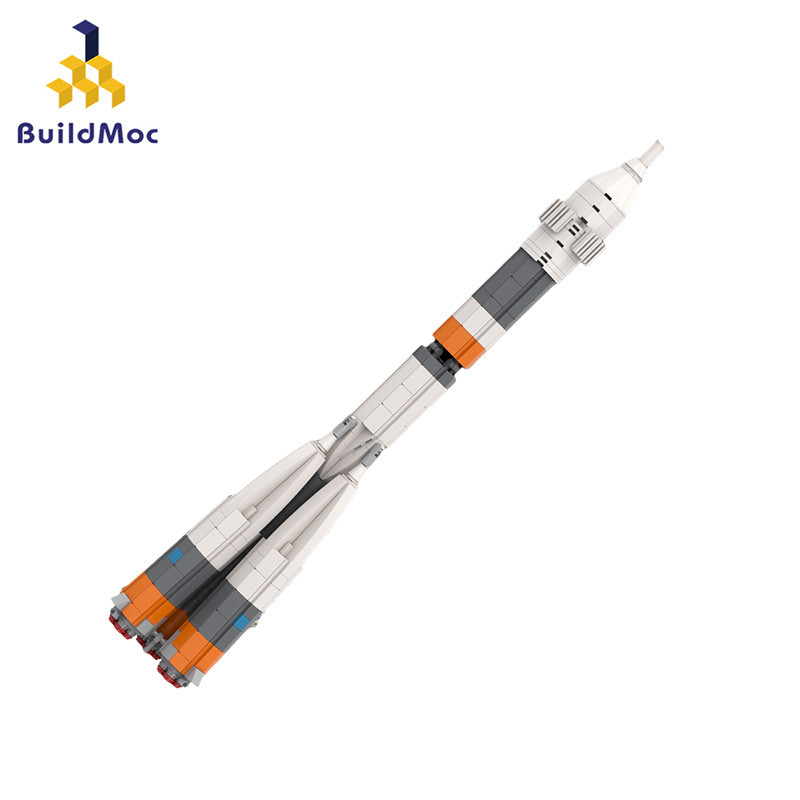 Buildmoc City Space Ultimate Soyuz Rocket 1:110 MOC Set Building Blocks Kits Toys for Children Kids 