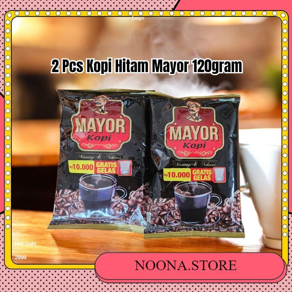 [2 Pcs] Kopi Hitam Mayor 120gram - Original Coffee Bubuk