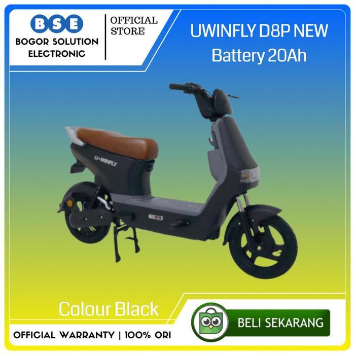 PROMO BIG SALE Sepeda Listrik Uwinfly D8P Battery 20Ah Selis Uwinfly D8P New - Black
